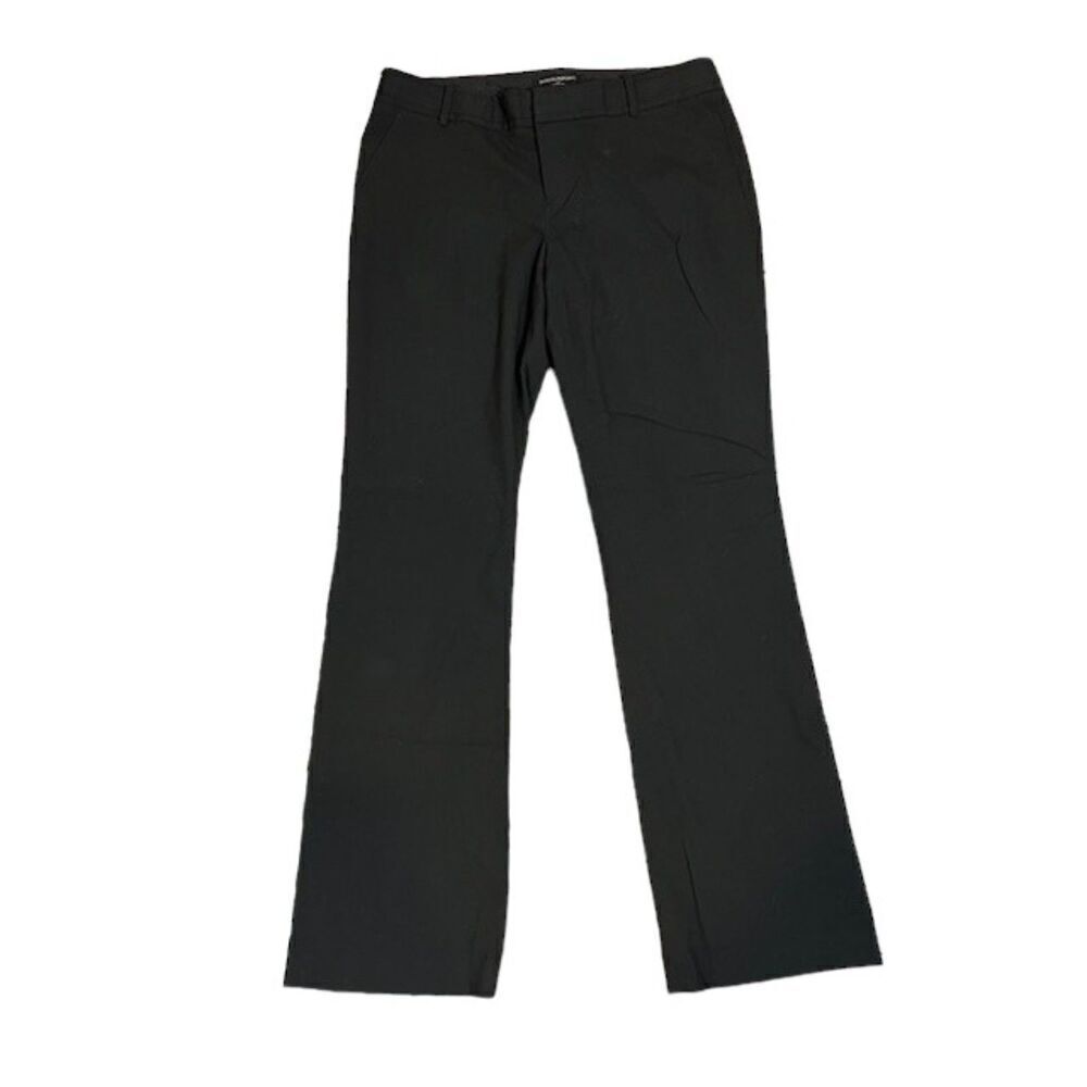 Banana Republic Modern Fit Dress Trousers Wide Leg Business Professional Black 8